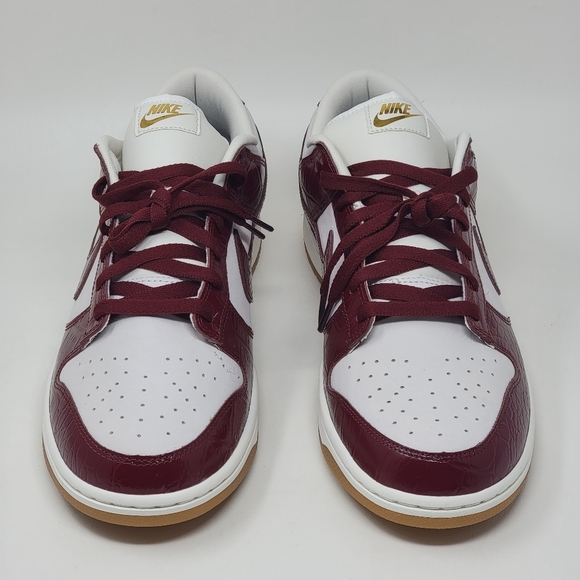 Nike Dunk Low Lux Phantom Red Croc Gum Sole FJ2260-004 Wmns Sz 13 Mens 11.5 New - Picture 5 of 9